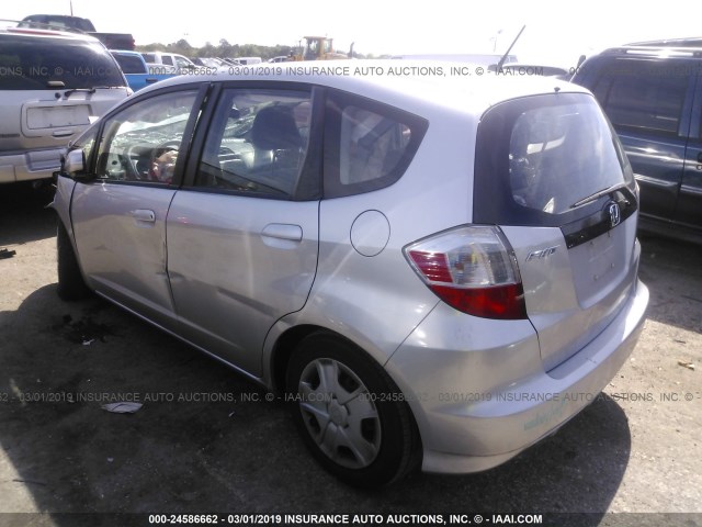 JHMGE8H38DC003678 - 2013 HONDA FIT SILVER photo 3