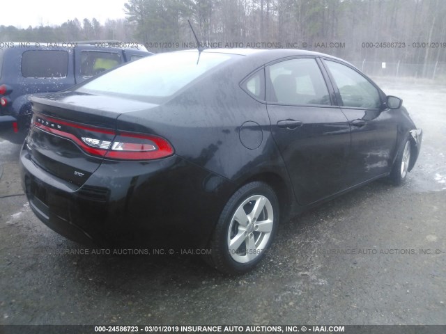 1C3CDFBB1GD629759 - 2016 DODGE DART SXT BLACK photo 4