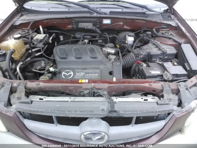 4F2YU09192KM24285 - 2002 MAZDA TRIBUTE LX/ES PURPLE photo 10