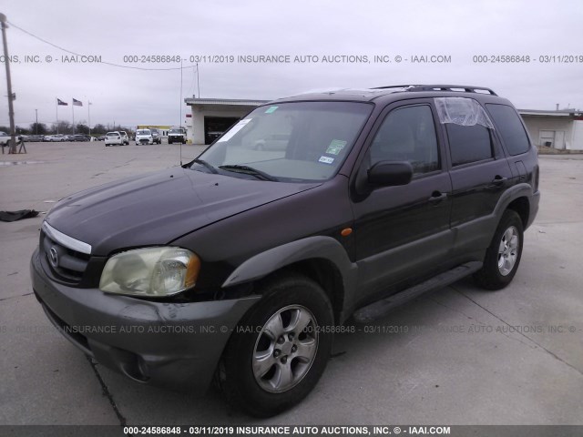 4F2YU09192KM24285 - 2002 MAZDA TRIBUTE LX/ES PURPLE photo 2