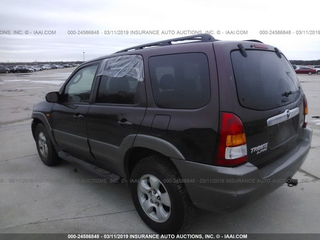 4F2YU09192KM24285 - 2002 MAZDA TRIBUTE LX/ES PURPLE photo 3