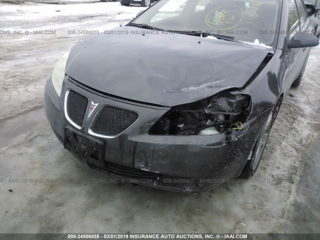 1G2ZG58B574168617 - 2007 PONTIAC G6 SE GRAY photo 6