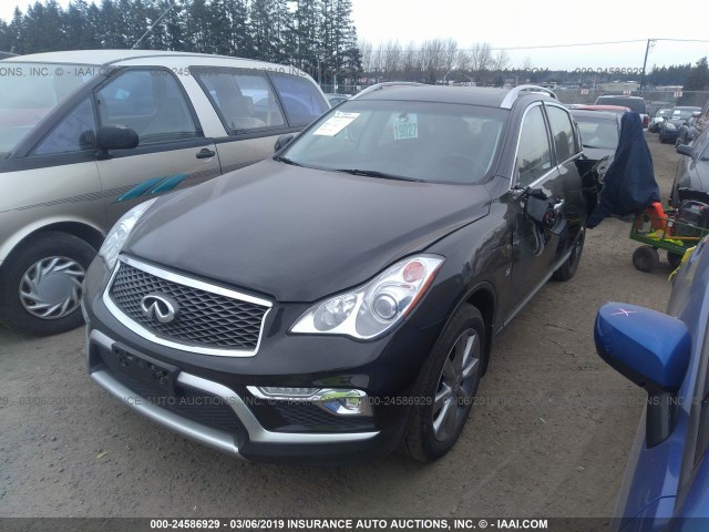 JN1BJ0RR9HM407023 - 2017 INFINITI QX50 BLACK photo 2