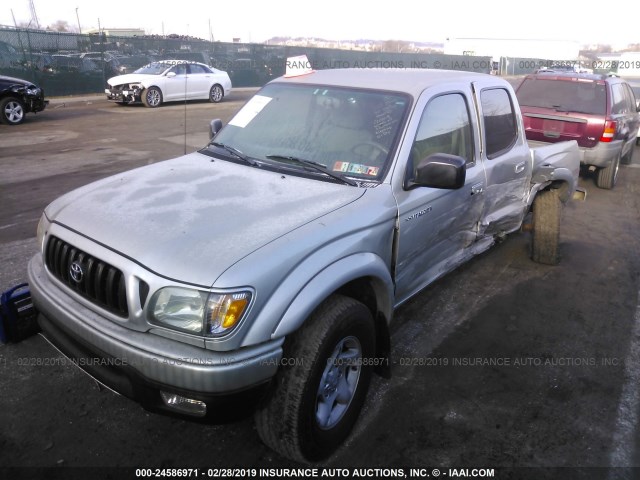 5TEHN72N84Z428152 - 2004 TOYOTA TACOMA DOUBLE CAB 银色 照片 2