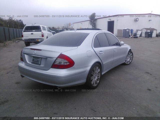 WDBUF56XX7B001607 - 2007 MERCEDES-BENZ E 350 SILVER photo 4