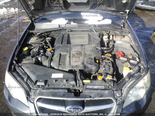 4S3BL676684212242 - 2008 SUBARU LEGACY GT LIMITED GRAY photo 10