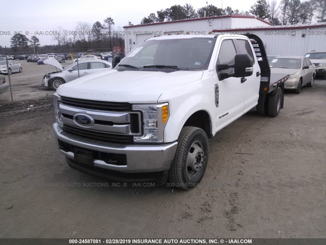 1FD8W3HT3HEE97864 - 2017 FORD F350 WHITE photo 2