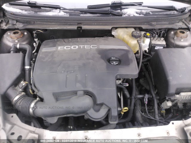 1G1ZC5EB6AF115182 - 2010 CHEVROLET MALIBU 1LT ყავისფერი ფოტო 10