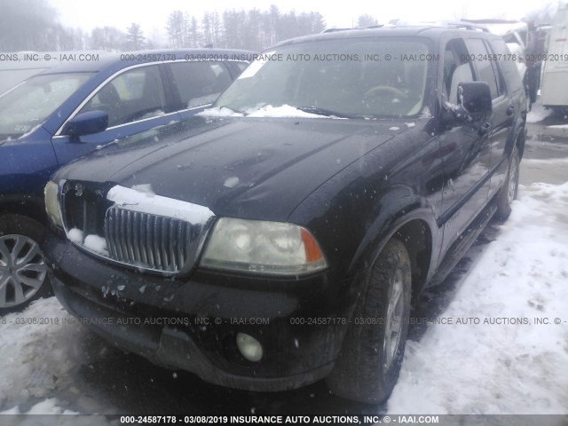 5LMEU68H85ZJ13374 - 2005 LINCOLN AVIATOR BLACK photo 2