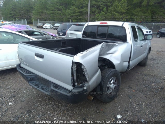 5TFTX4CN0BX002901 - 2011 TOYOTA TACOMA ACCESS CAB ვერცხლისფერი ფოტო 4