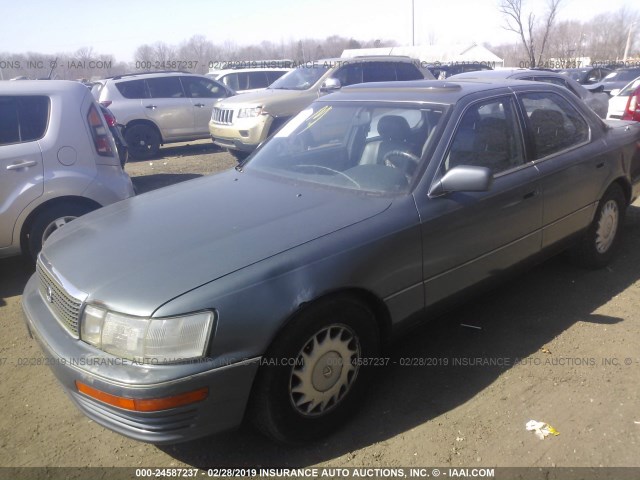 JT8UF11EXM0048870 - 1991 LEXUS LS 400 GRAY photo 2