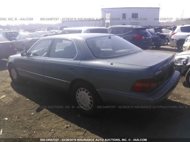 JT8UF11EXM0048870 - 1991 LEXUS LS 400 GRAY photo 3