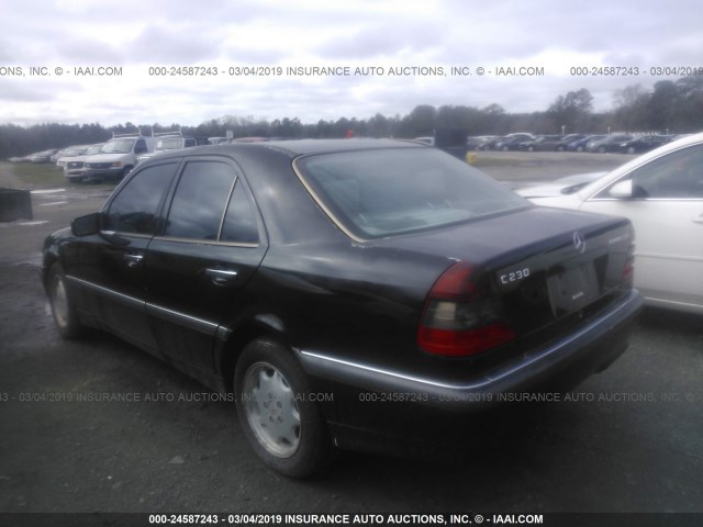 WDBHA24G5XA681195 - 1999 MERCEDES-BENZ C 230 BLACK photo 3