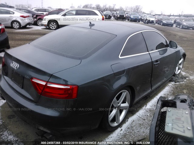 WAUDK78TX8A020519 - 2008 AUDI A5 QUATTRO GRAY photo 4