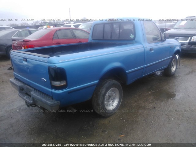 1FTCR10A9SUA22737 - 1995 FORD RANGER BLUE photo 4