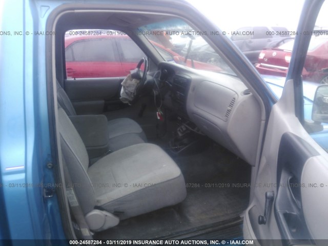 1FTCR10A9SUA22737 - 1995 FORD RANGER BLUE photo 5