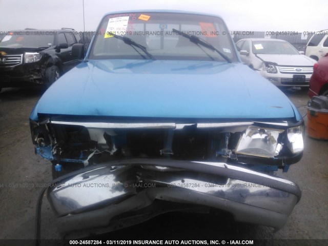 1FTCR10A9SUA22737 - 1995 FORD RANGER BLUE photo 6