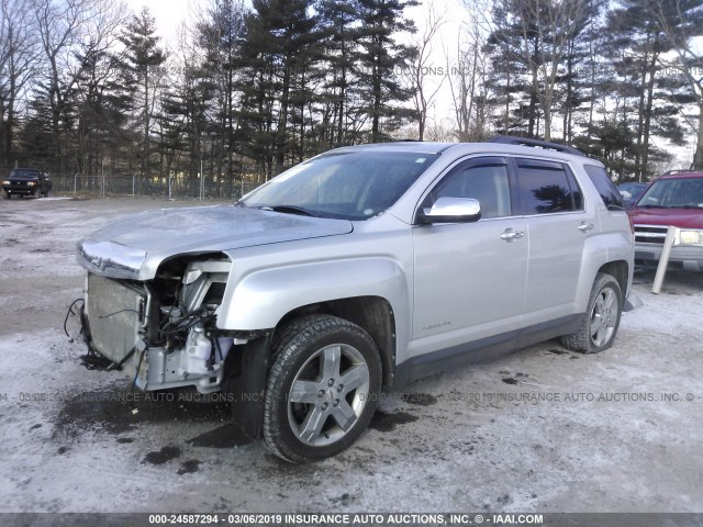 2GKFLTE55C6314296 - 2012 GMC TERRAIN SLE SILVER photo 2