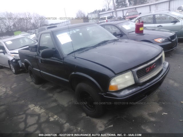 1GTCS145328225326 - 2002 GMC SONOMA BLACK photo 1