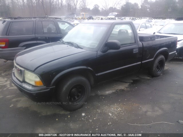 1GTCS145328225326 - 2002 GMC SONOMA BLACK photo 2