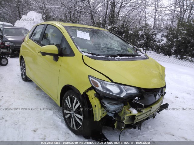 3HGGK5H89FM719853 - 2015 HONDA FIT EX/EXL YELLOW photo 1