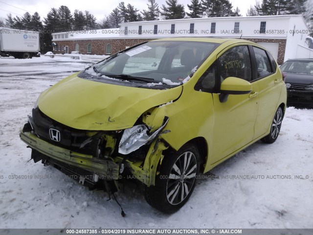 3HGGK5H89FM719853 - 2015 HONDA FIT EX/EXL YELLOW photo 2