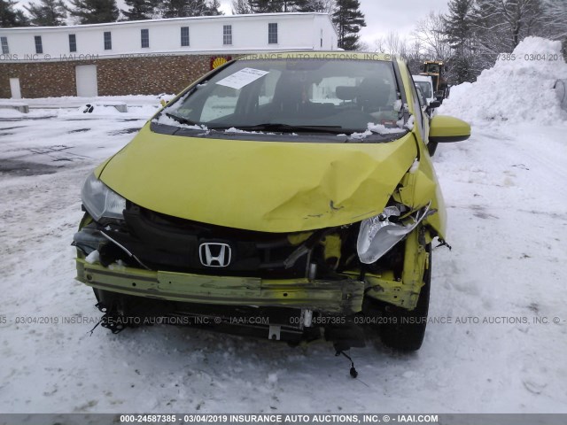 3HGGK5H89FM719853 - 2015 HONDA FIT EX/EXL YELLOW photo 6