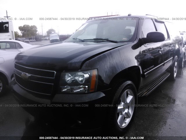 1GNFK16368J123584 - 2008 CHEVROLET SUBURBAN K1500 LS BLACK photo 2