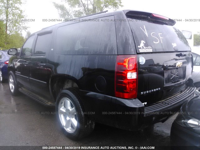 1GNFK16368J123584 - 2008 CHEVROLET SUBURBAN K1500 LS BLACK photo 3