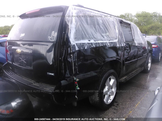 1GNFK16368J123584 - 2008 CHEVROLET SUBURBAN K1500 LS BLACK photo 4