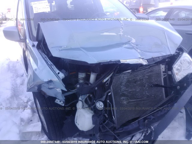 2A8HR54X79R600930 - 2009 CHRYSLER TOWN & COUNTRY TOURING Light Blue photo 6