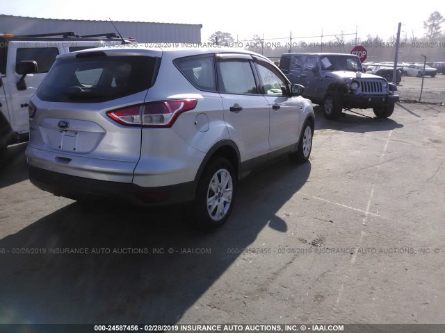 1FMCU0F74EUA58873 - 2014 FORD ESCAPE S SILVER photo 4