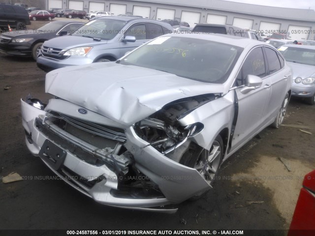 3FA6P0K90DR252215 - 2013 FORD FUSION TITANIUM SILVER photo 2