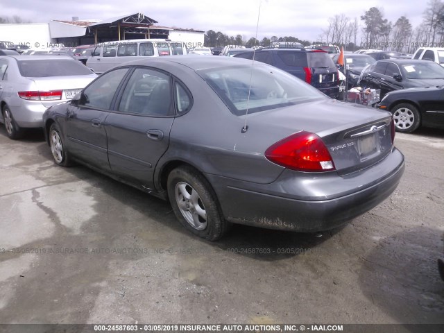 1FAFP55UX2A163496 - 2002 FORD TAURUS SES GRAY photo 3