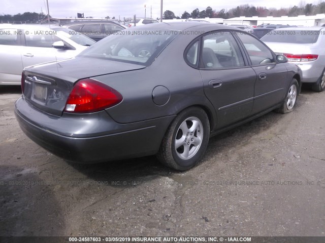 1FAFP55UX2A163496 - 2002 FORD TAURUS SES GRAY photo 4