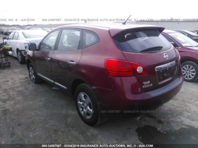 JN8AS5MT7BW161174 - 2011 NISSAN ROGUE S/SV/KROM RED photo 3