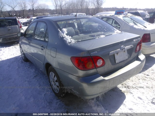 2T1BR32E24C281884 - 2004 TOYOTA COROLLA CE/LE/S GRAY photo 3