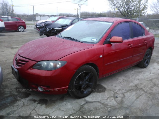 JM1BK323461533192 - 2006 MAZDA 3 S RED photo 2