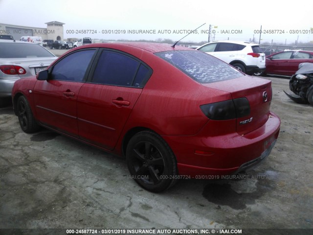 JM1BK323461533192 - 2006 MAZDA 3 S RED photo 3