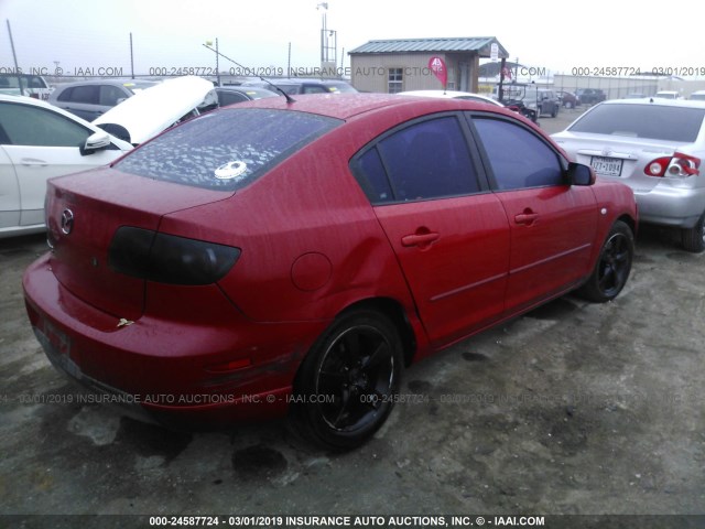 JM1BK323461533192 - 2006 MAZDA 3 S RED photo 4