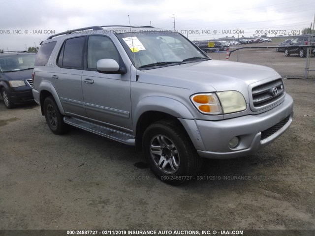 5TDZT34A84S209430 - 2004 TOYOTA SEQUOIA SR5 SILVER photo 1