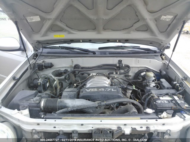 5TDZT34A84S209430 - 2004 TOYOTA SEQUOIA SR5 SILVER photo 10