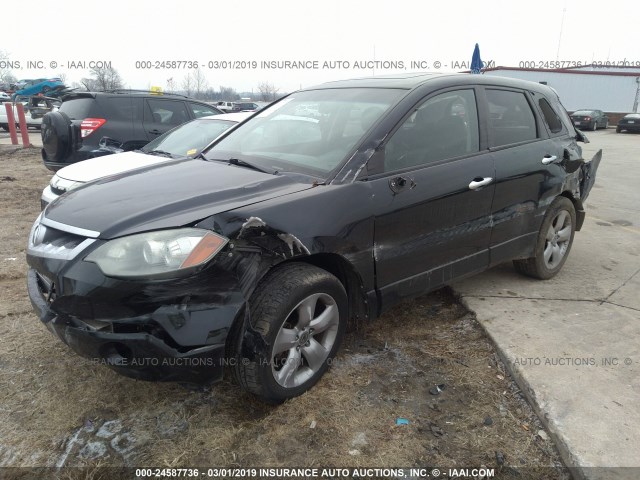 5J8TB18208A019366 - 2008 ACURA RDX BLACK photo 2