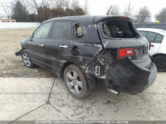 5J8TB18208A019366 - 2008 ACURA RDX BLACK photo 3