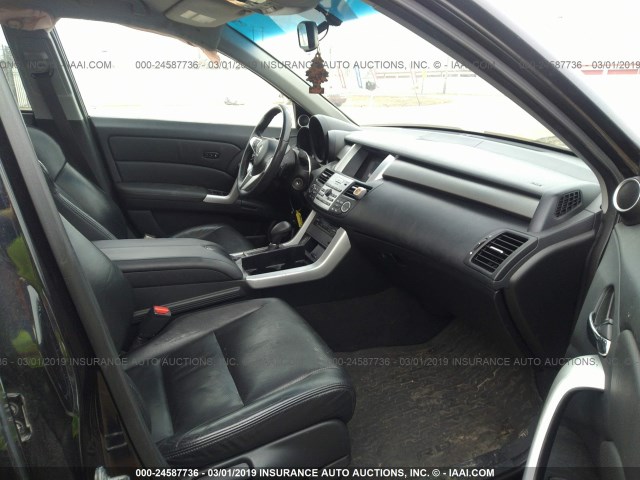 5J8TB18208A019366 - 2008 ACURA RDX BLACK photo 5