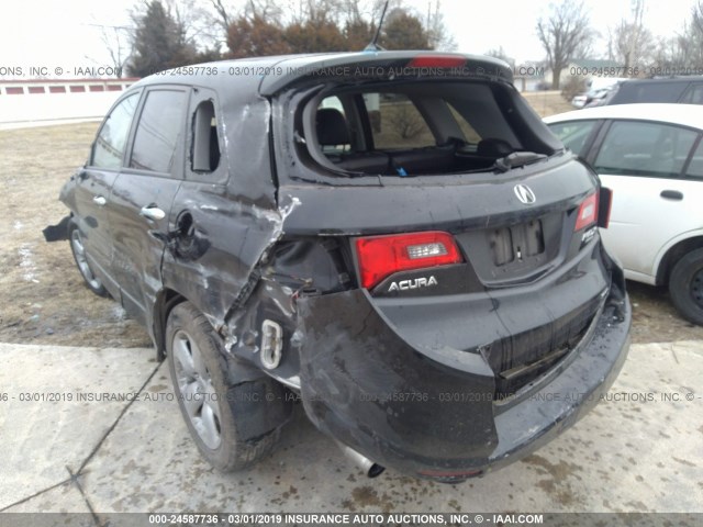 5J8TB18208A019366 - 2008 ACURA RDX BLACK photo 6