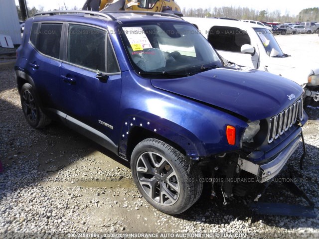 ZACCJABB8HPE68790 - 2017 JEEP RENEGADE LATITUDE BLUE photo 1