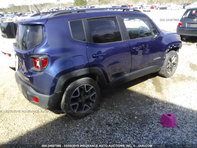 ZACCJABB8HPE68790 - 2017 JEEP RENEGADE LATITUDE BLUE photo 4