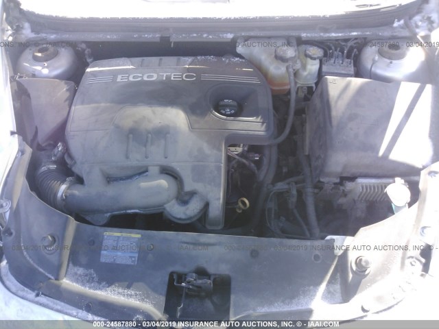 1G1ZC5E00AF179961 - 2010 CHEVROLET MALIBU 1LT 银色 照片 10