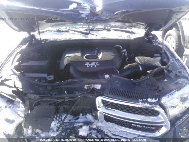 1C4RDJDG0DC667311 - 2013 DODGE DURANGO CREW BLACK photo 10